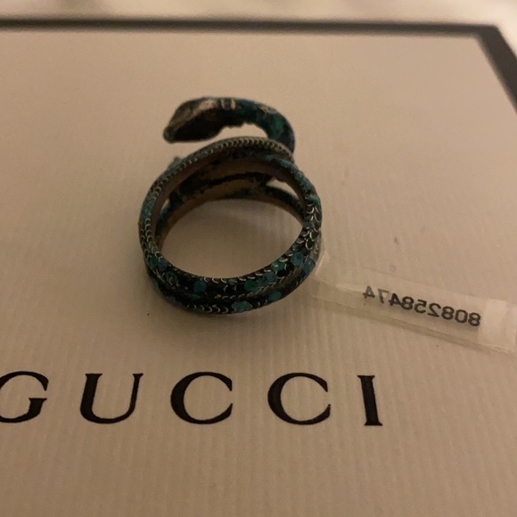 Gucci enamel double snake ring - Picture 12 of 16